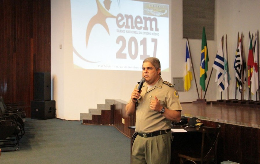 Comandante da PM, Cel Glauber falando sobre esquema do Enem 2017