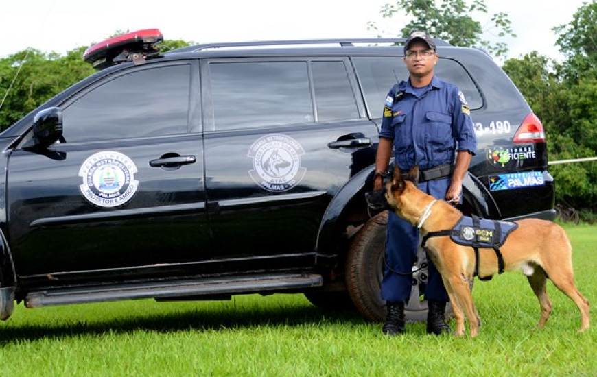 Guardas metropolitanos já participaram de treinamento com os cães