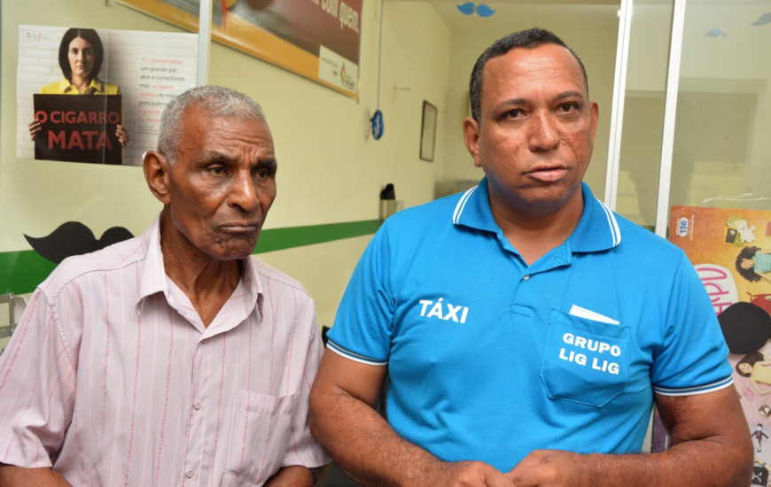 Basílio e seu filho Luis participaram da abertura da Campanha Novembro Azul