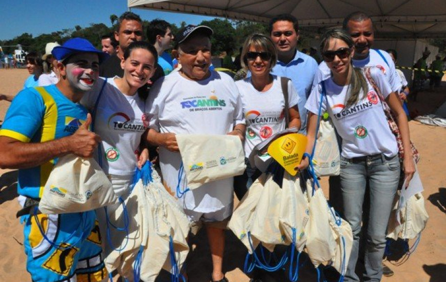 Equipe com o governador