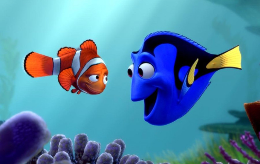 Cenas do filme procurando Nemo
