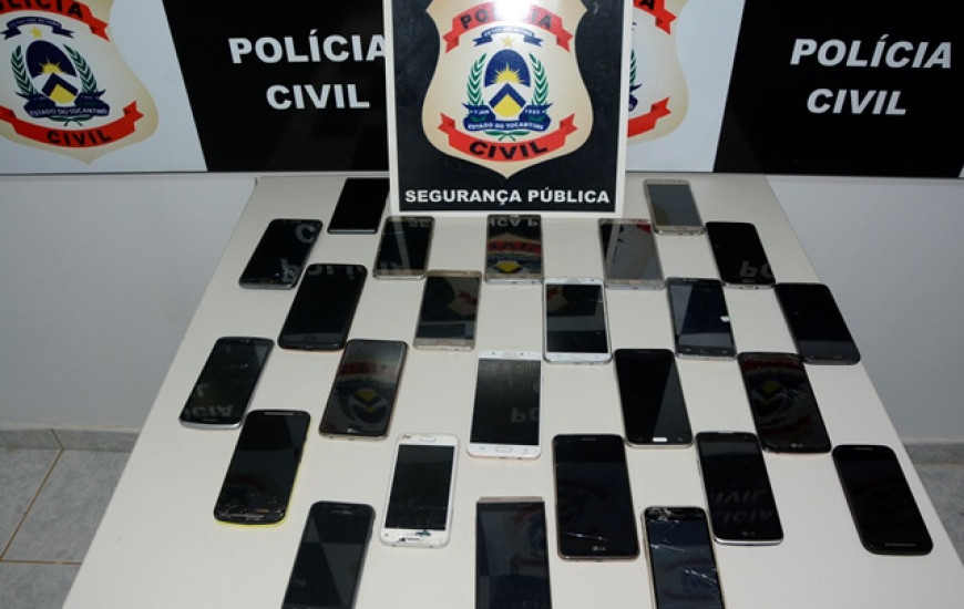 Aparelhos celulares são recuperados pela Polícia Civil