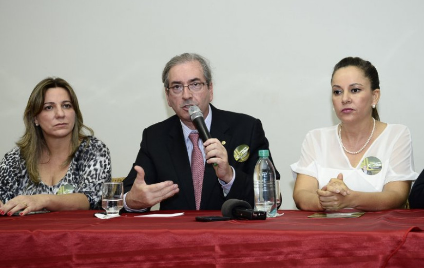 Eduardo Cunha com as deputadas eleitas do TO