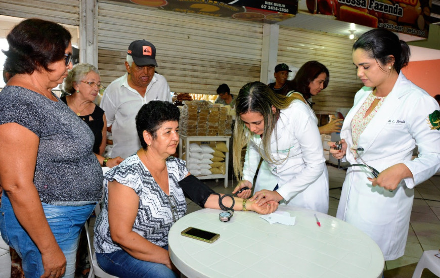 O evento contou com palestra sobre prevenção de câncer e aferição de pressão 