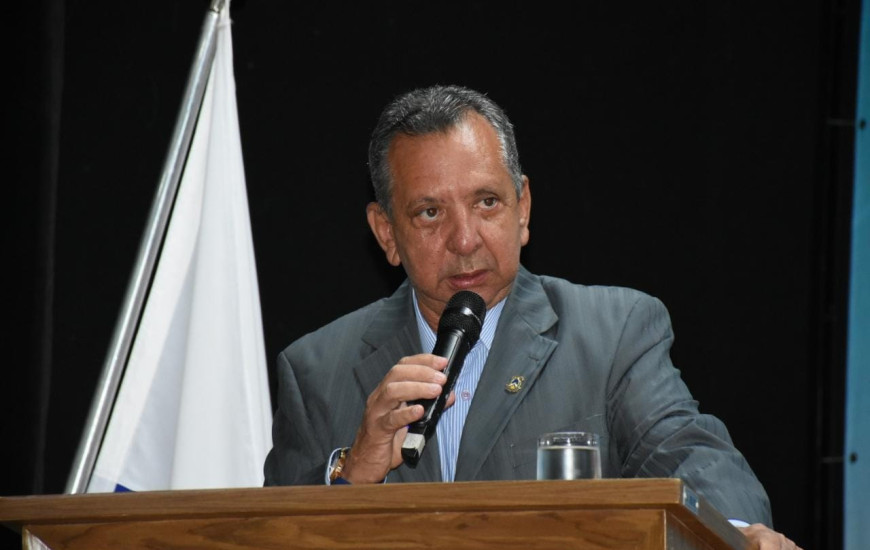 Antonio Andrade durante sua fala no lançamento do Refis 2021