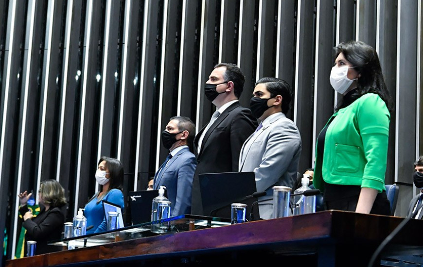 A Emenda Constitucional foi promulgada em sessão presidida por Rodrigo Pacheco