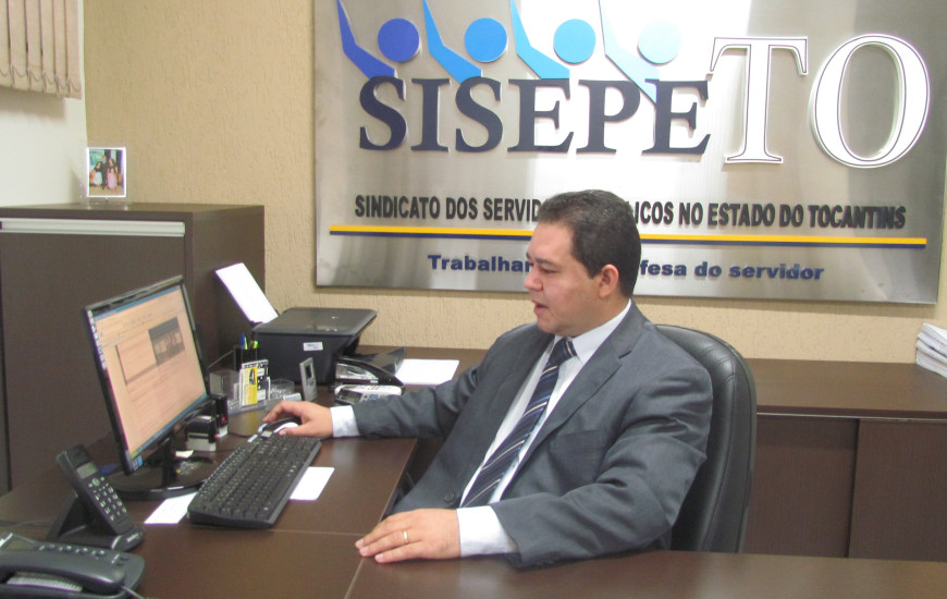 Presidente do SISEPE-TO, Cleiton Pinheiro