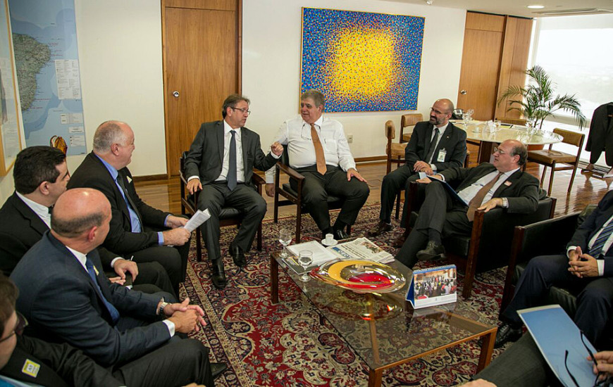 Governador em audiência em Brasília