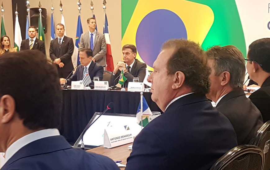 Carlesse participa do Fórum dos Governadores em Brasília com Bolsonaro