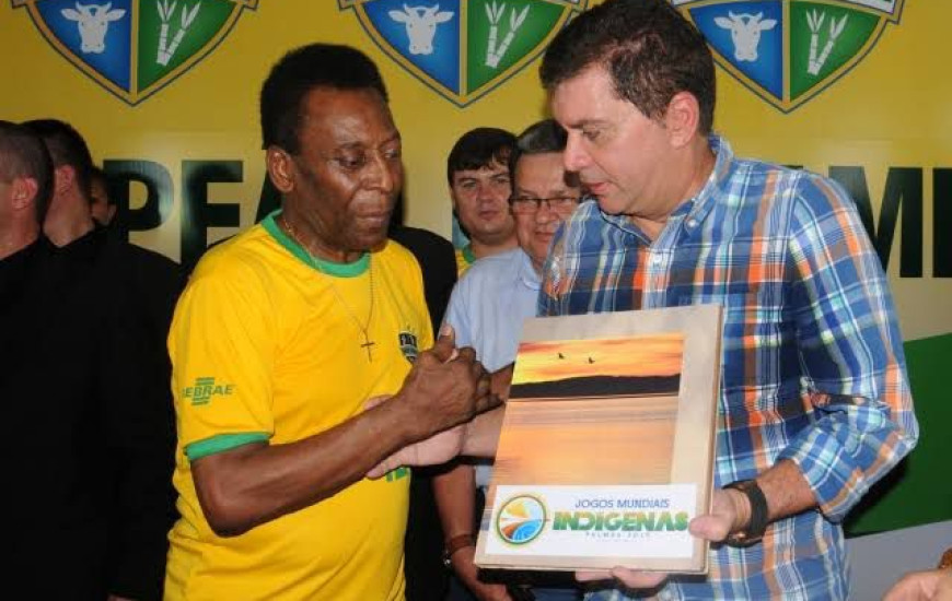 Amastha e Pelé 