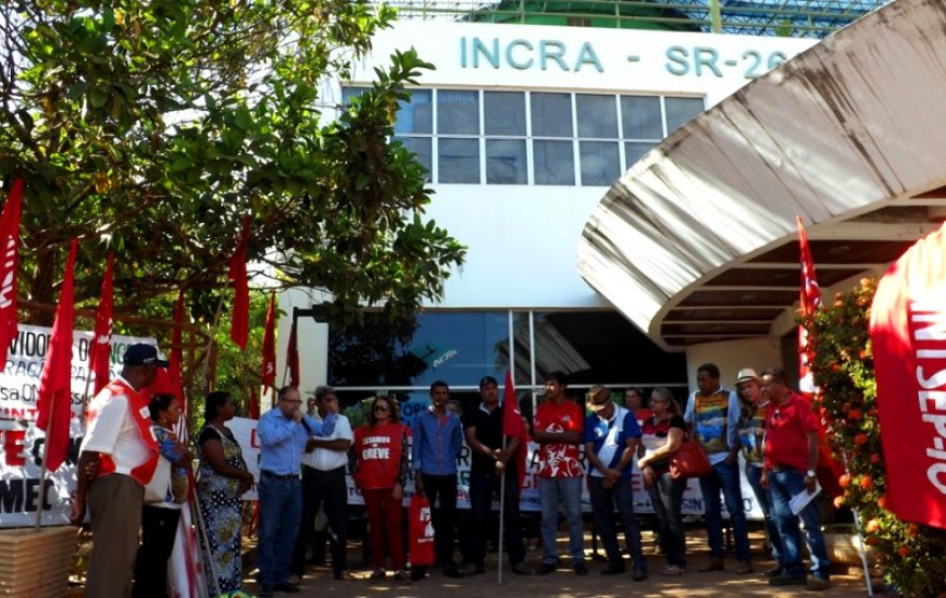 Servidores do Incra entram em greve nesta 2ª