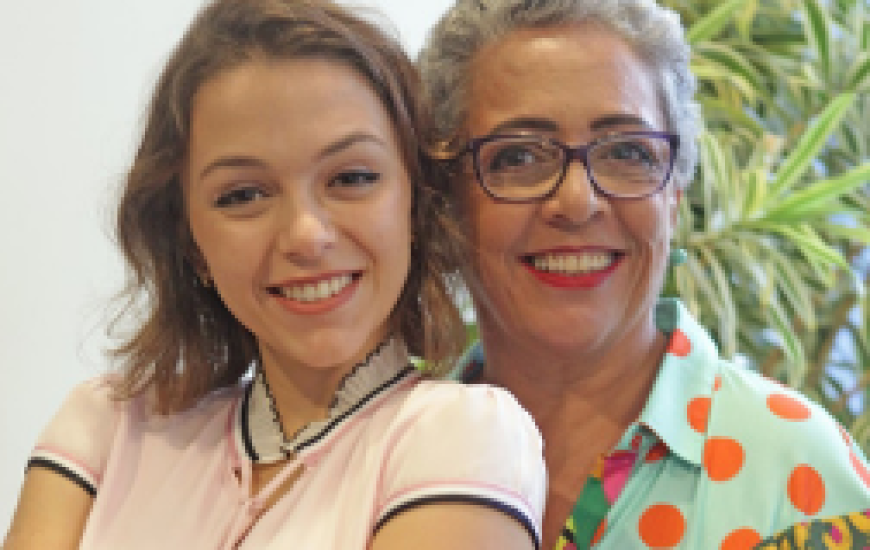 Denise e a filha Chiara.