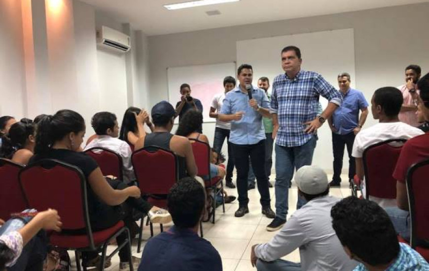 Presidente acompanhou Amastha durante reunião em Araguaína