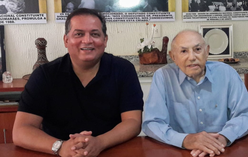 Senador Eduardo Gomes e ex-governador Siqueira Campos 