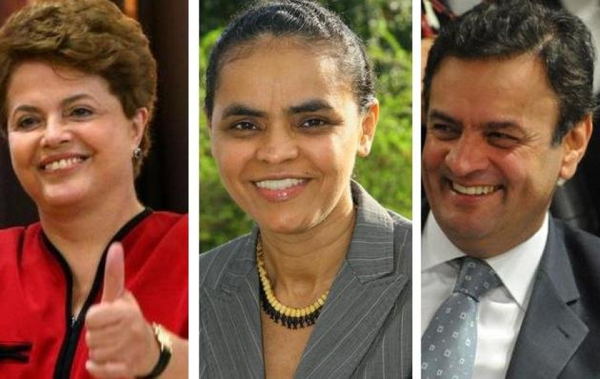 Dilma, Marina e Aécio movimentam debate eleitoral