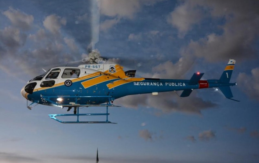 Helicóptero da SSP sobrevoa Araguaína nesta semana