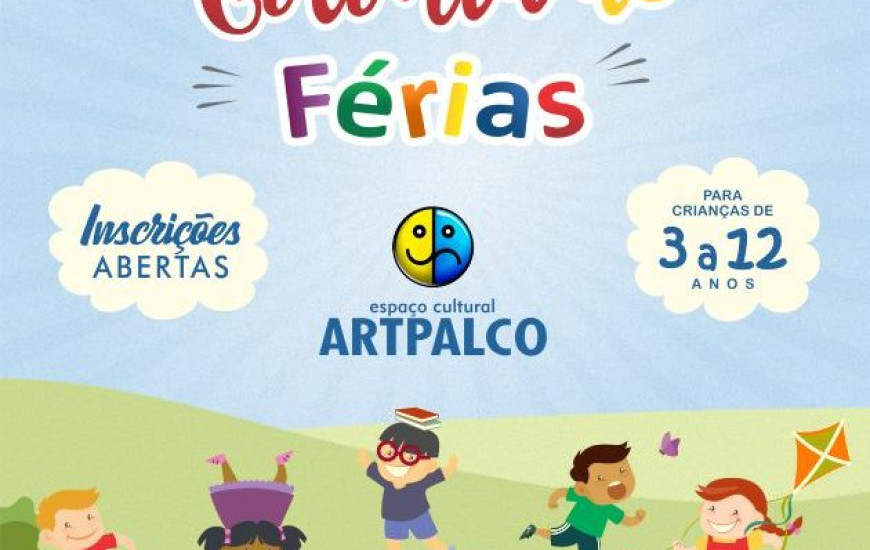 A colônia de férias funcionará no Espaço Cultural Artpalco em Aragauína