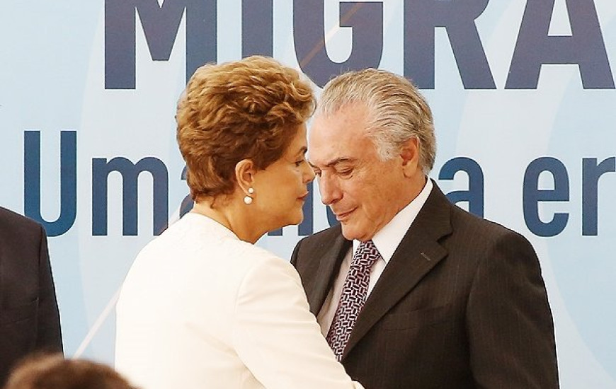 Dilma e Temer em evento recente