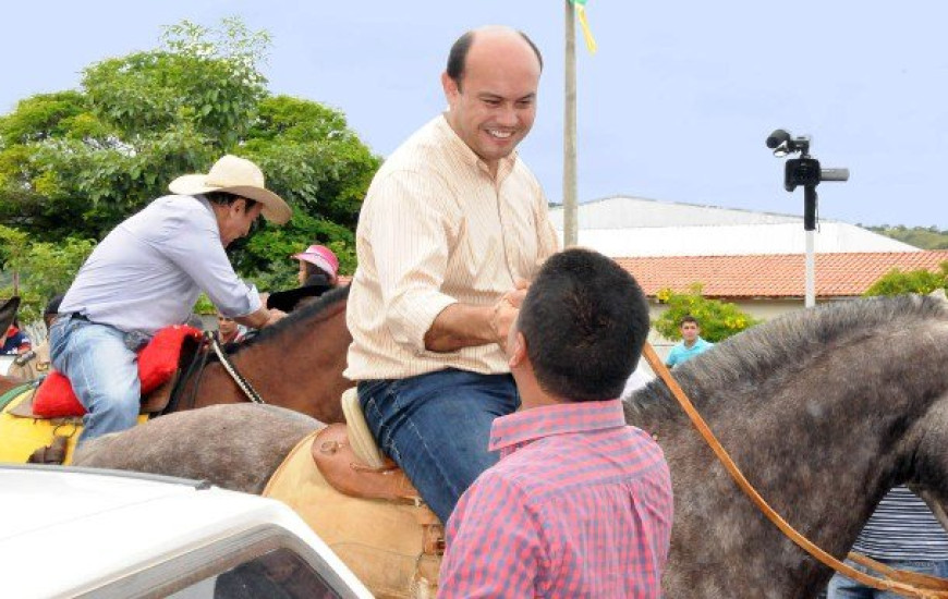 Sandoval Cardoso em cavalgada
