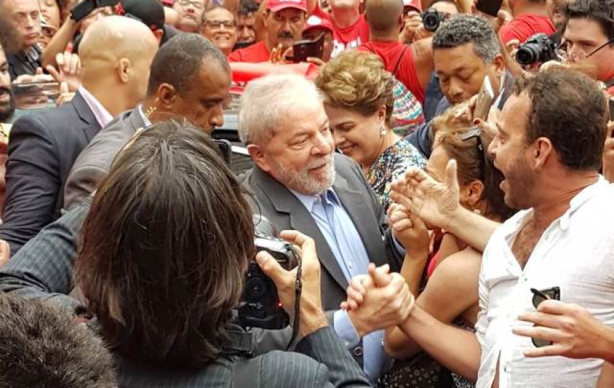 Chegada do Lula em Porto Alegre 