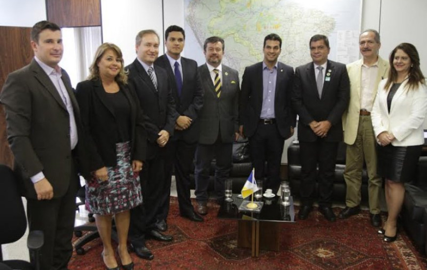 Irajá e Amastha visitaram ministros, em Brasília