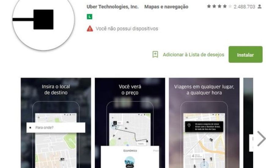 Aplicativo Uber começou a funcionar em Palmas em março