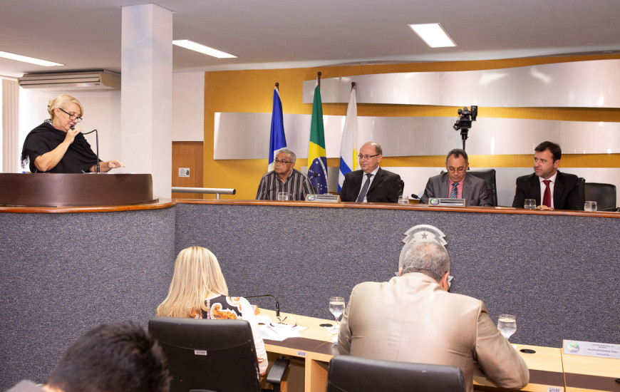 A audiência foi presidida pelo presidente da Casa de Leis