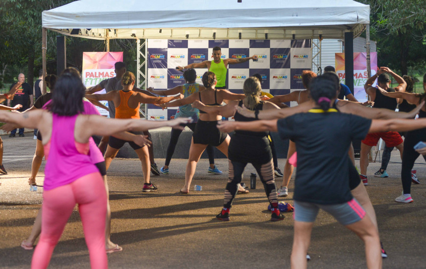 Projeto Palmas +Fitness que aconteceu no Parque Cesamar