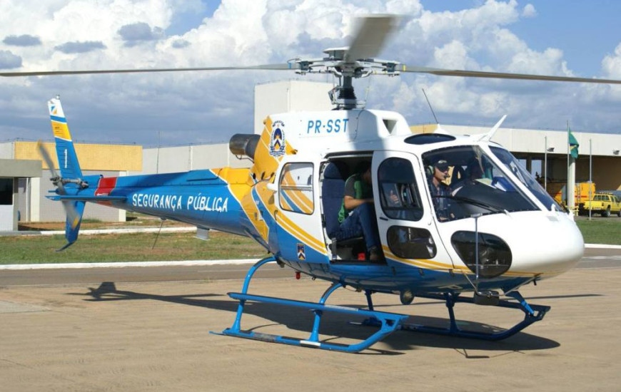 Helicóptero da SSP atua em ocorrências
