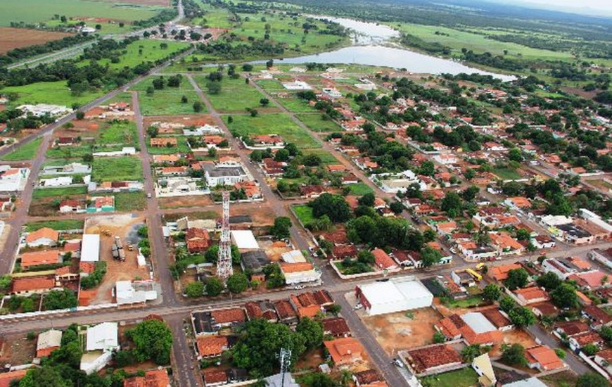 Vista aérea do município de Alvorada, no sul do Tocantins