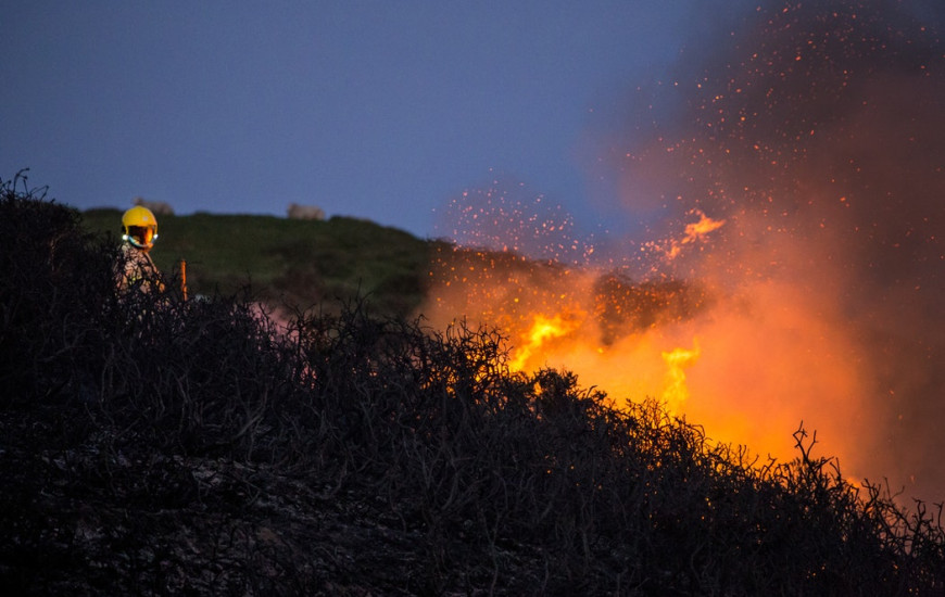 Serra do Lajeado é alvo de incêndio pela segunda vez neste mês