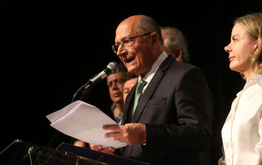 Vice-presidente eleito, Geraldo Alckmin.