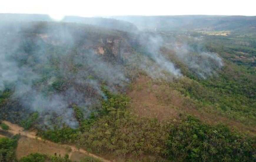 Sobrevoo na Serra de Taquaruçu foi realizado ontem