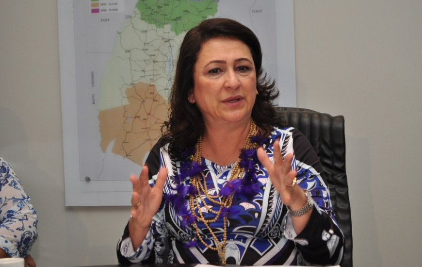 Senadora Kátia Abreu, candidata a reeleição