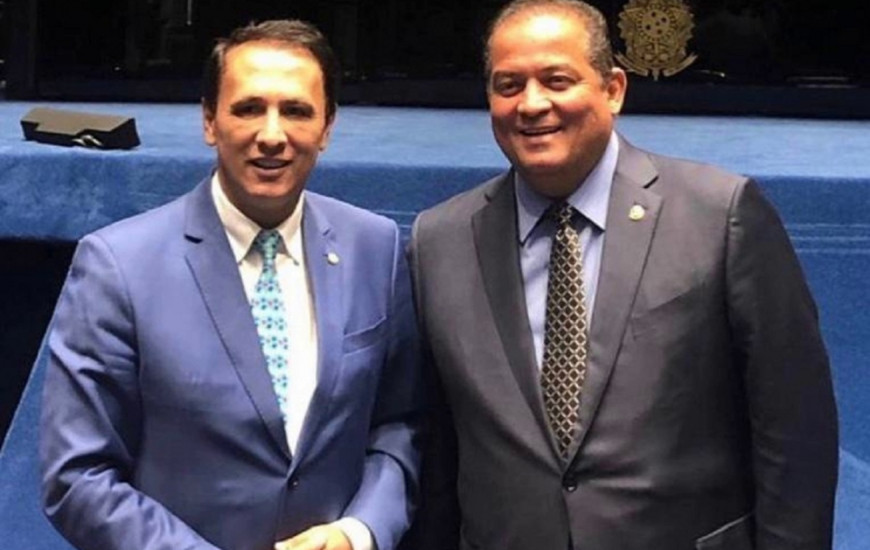 Deputado federal Carlos Gaguim e senador Eduardo Gomes.