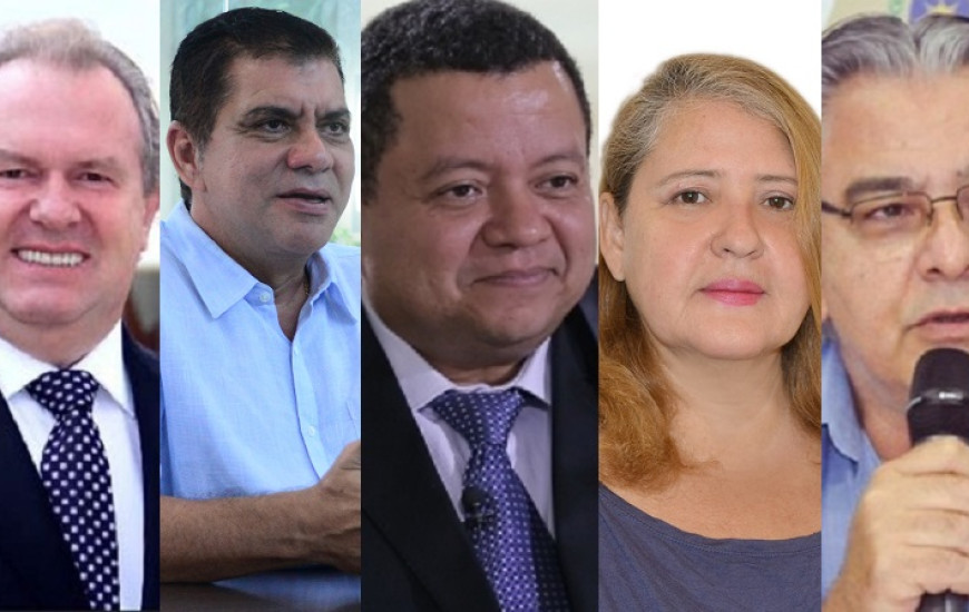Cinco candidatos disputam o governo do Estado
