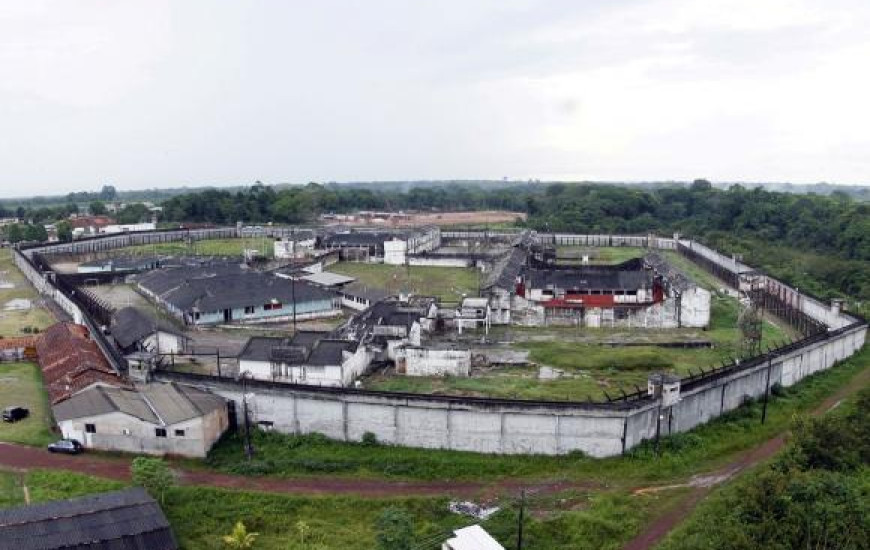 Foto aérea do Complexo Penitenciário de Santa Izabel 