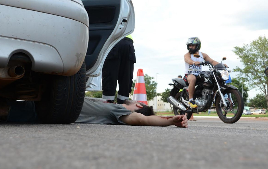 Simulação de acidente fatal foi realizada em Palmas