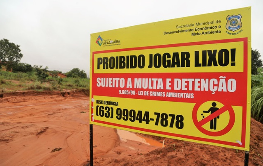 Prefeitura faz ações para combater descarte irregular de lixo