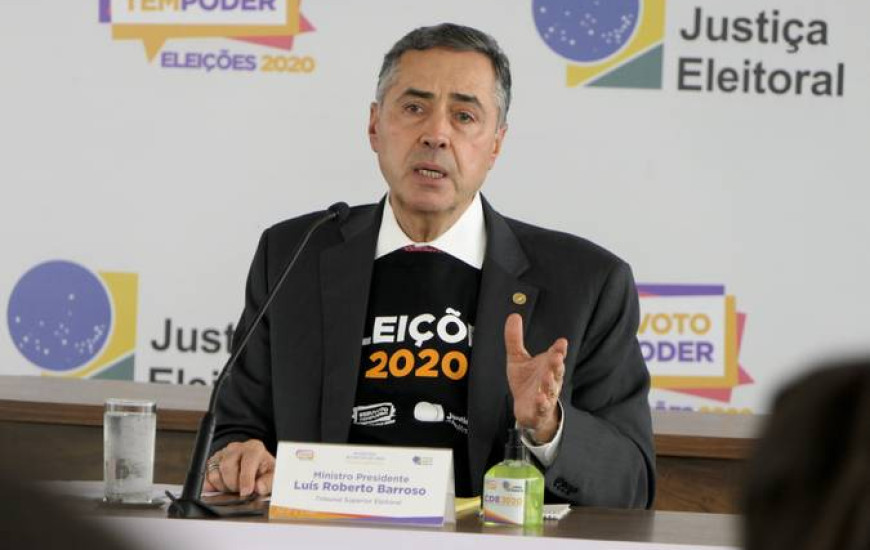 Presidente do TSE, Luís Roberto Barroso.