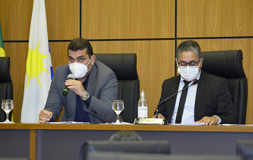 Executivos da Seplad durante audiência pública na Câmara Municipal