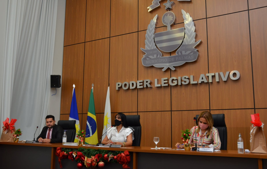 Câmara Municipal de Palmas encerrou o ano legislativo na manhã de segunda, 20