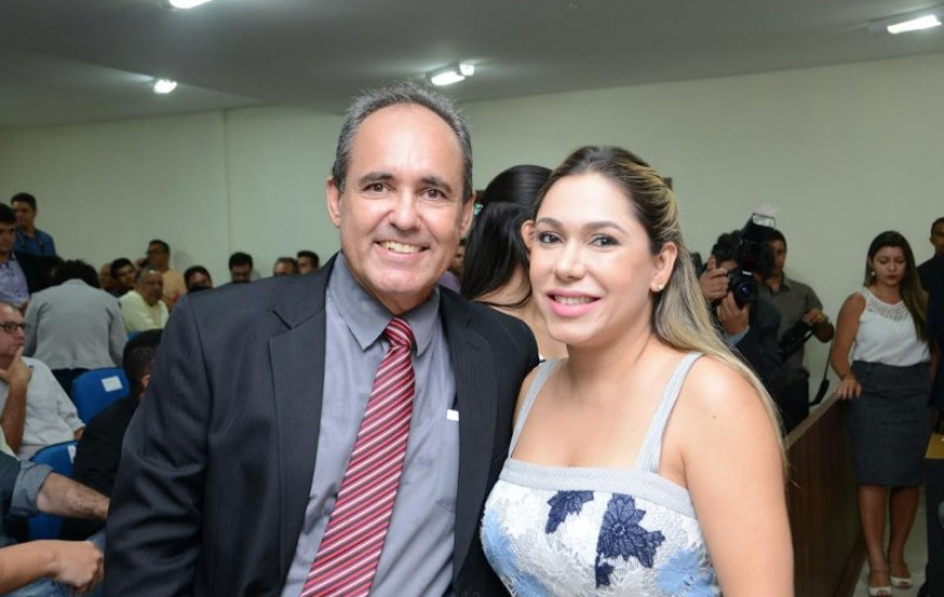 Deputada Luana Ribeiro e vereador Leal Jr.