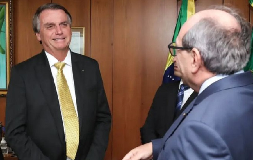 Bolsonaro recebeu Dimas nesta quarta, 9