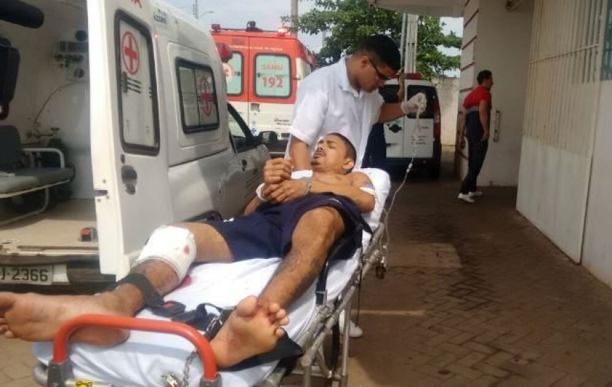 Presos feridos foram levados a hospital