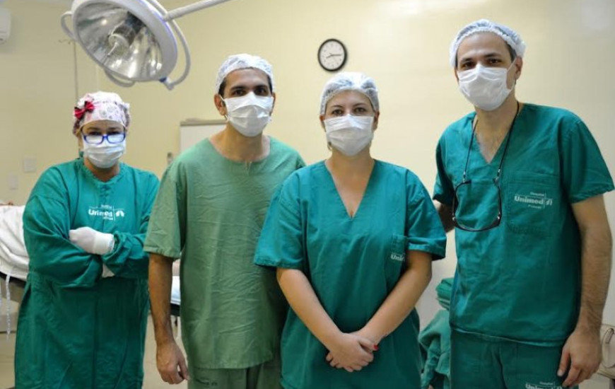Equipe do HUP responsável pela cirurgia