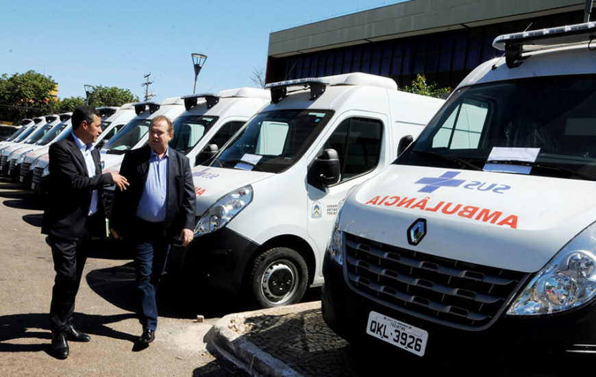 Veículos serão entregues à rede estadual hospitalar