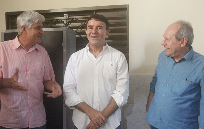 O prefeito de Wanderlândia, Eduardo Madruga, com o deputado Eduardo e Dimas