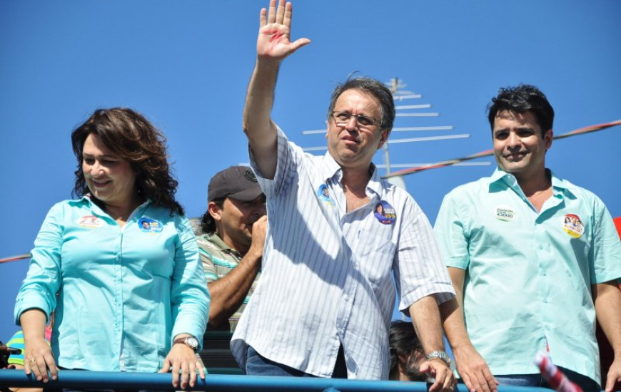 Kátia, Marcelo Miranda e Lélis em Taquaralto