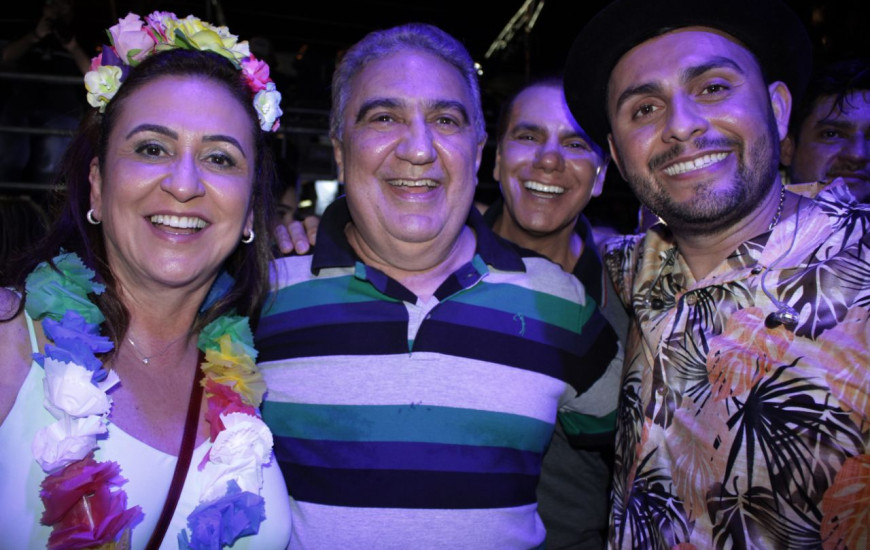 Kátia, Ataídes com Laurez e o cantor Mano Walter em Gurupi